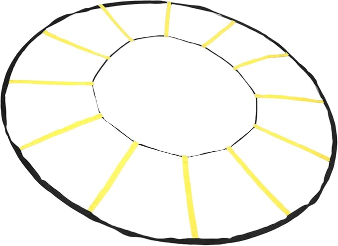 Circular Agility Ladder, 12 Rungs Nylon Speed Training Ladder, Footwork Equipment with Storage Bag for Soccer, Football, Basketball, and Fitness Training