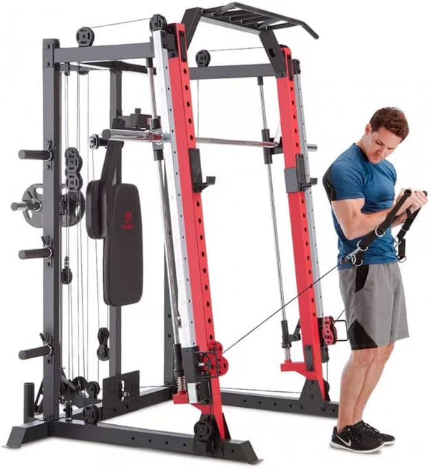 Marcy Smith Machine Cage System Home Gym Multifunction Rack, Customizable Training Station