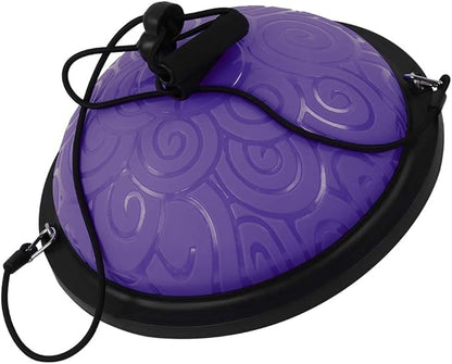 Generic Thicken Explosionproof Balancing Half Ball, Rubber Yoga Exercise Ball, Multifunctional Fitness Trainer with Antislip Feet & Core Strength Enhancement, Ideal for Yoga, Pilates &
