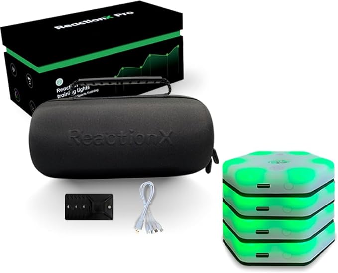 ReactionX Reaction Training Light lamp ReactionX pro Speed Agility Response Equipment Basketball Boxing fencingPhysical Rehabilitation of Flash Reflex traing System 4light+app…