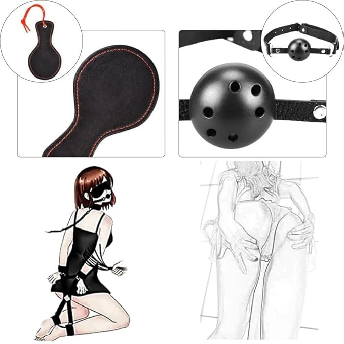 10-Piece Nylon Yoga Endurance Kit, Stylish Stretch Band, Complete Small Tools, Stamina Building, Mutual Training Home Fitness Combo (Black)+Y15