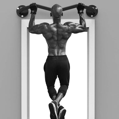 Wall Mounted Pull Up Bars Perfect Fitness Multi-Gym Doorway Pull Up Bar Home Gym Exercise Workout Equipment Strength Training Equipment Fitness Equipment Single Bars for Walls (Color : Silver)