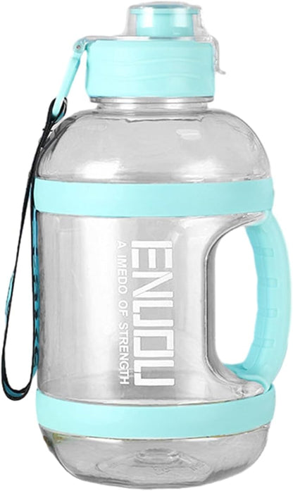 2400ML Sport Large Water Bottles Leakproof Travel Water Bottle for Sports & Outdoors Reusable Big Water Bottle Gym water Bottle Waterbottles Gifts for Men Women Cute Stuff (Blue)