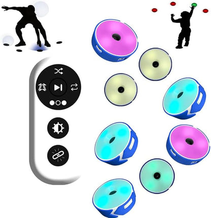 Reaction Training Flash Reflex LED Light, Agility Reaction Training Kit for Fencing, Basketball, Boxing (Blue)