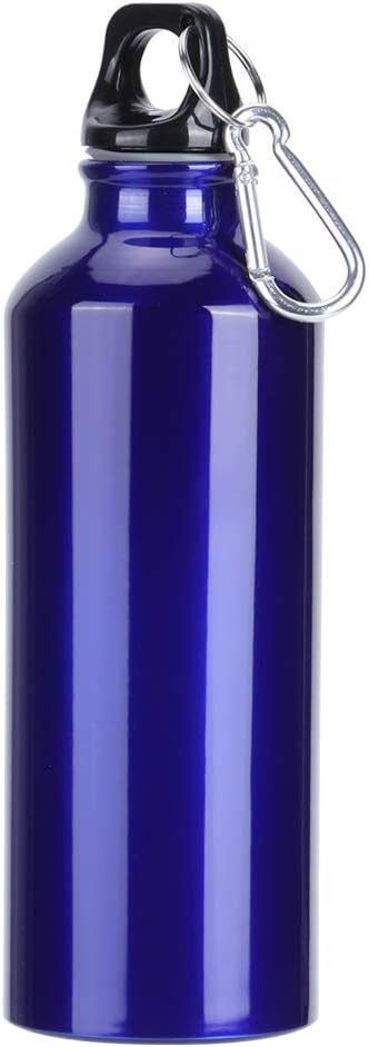 Milltrip Sports Water Bottle, 500ml 750ml Aluminum Blue Water Bottle for Outdoor Gym Fitness Cycling Hiking Climbing Traveling(750ml)