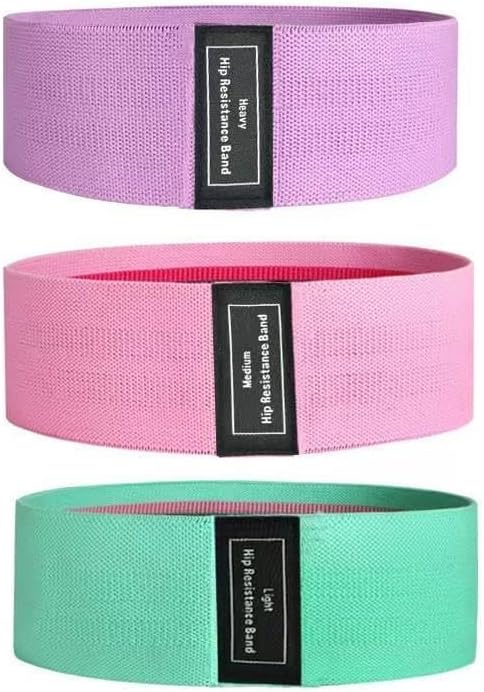 ENDLESS EL1044 Resistance Loop Bands Set of 3 Pcs with Light, Medium and Heavy Resistance Level | Multi Color | Material: Cotton | for Squats, Stretching, Hip & Glute Heavy Workouts for Men & Women