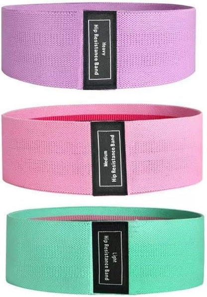 ENDLESS EL1044 Resistance Loop Bands Set of 3 Pcs with Light, Medium and Heavy Resistance Level | Multi Color | Material: Cotton | for Squats, Stretching, Hip & Glute Heavy Workouts for Men & Women