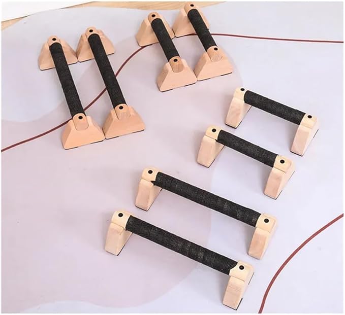 Aboiled Wooden Push-Up Bars for Home Workout - 1 Pair, 25CM Push-Up Stand Parallettes for Men and Women(30cm)