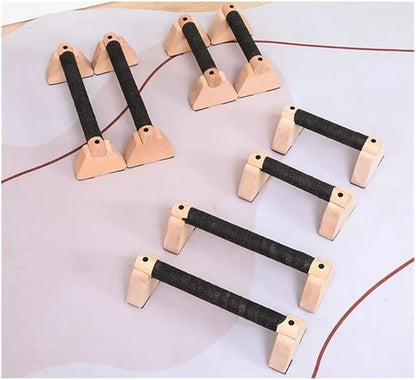 Aboiled Wooden Push-Up Bars for Home Workout - 1 Pair, 25CM Push-Up Stand Parallettes for Men and Women(30cm)