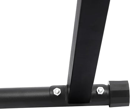 Gdrasuya10 Pull Up Bar Dip Station, Foldable Pullup Bar Free Standing, Height Adjustable Pull Up Bar for Home Gym Strength Training Fitness Equipment, 440LBS