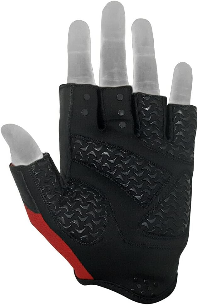 Weightlifting Gloves Leather Palm Grip Half Finger Body Building Gym Glove for Exercise Training Fitness Workout Men Women Lifts Made Spandex Materials, Including Genuine Amara Leather