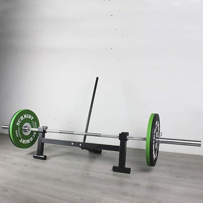 Deadlift Bar Jack Barbell Lifts Quick Changes Weight Plates Olympic Bar Jack was Double Grooved Used as Load and Unload Weight Plates for Deadlift Exercise & Weight Training