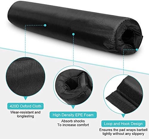 Weightlifting Pad, Portable and Lightweight, Cushioned Foam for Weighted, for Squats Lunges Hip Thrusts