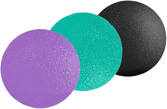 3 Resistance Levels Hand Exercise Balls, Sticky Stress Relief Balls for Adults, Squeeze Balls for Physical Therapy, Hand Grip Strength Trainer, Wrist Forearm Finger Exerciser
