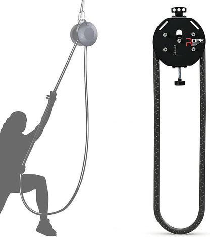 Endless Rope Trainer, Home Gym Equipment, Pulley Cable Machine System With Adjustable Resistance, Full Body Workout Tool, Portable Rope Exercise System For Home Gym, For Arm, Back, Grip Training Black