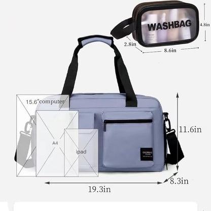 New Sports Tote Gym Travel Luggage Shopping Delivery Weekend Camping Overnight Bag (ice green)