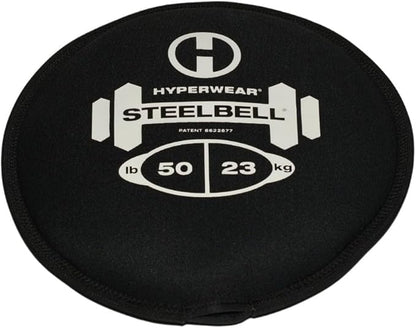 Hyperwear SteelBell - Hyper Flex 4-Way Stretch Neoprene, Patented No-Leak Slam Ball Kettlebell Strength Training - Sustainably Sourced USA Steel Shot
