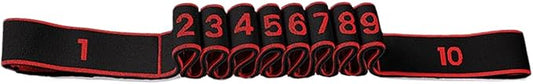 Workout Bands Set, Adjustable Training Equipment, 150x15cm Leg Stretch Yoga Bands for Adults, Latex Fitness Accessory, Exercise Gear with Multi-Level Tension, Full Body Legs Mobility