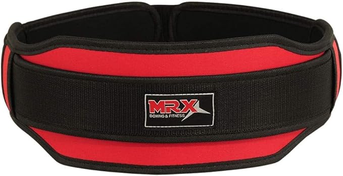 MRX Weight Lifting Belt with Double Back Support Gym Training 5" Wide Belts 11 Colors