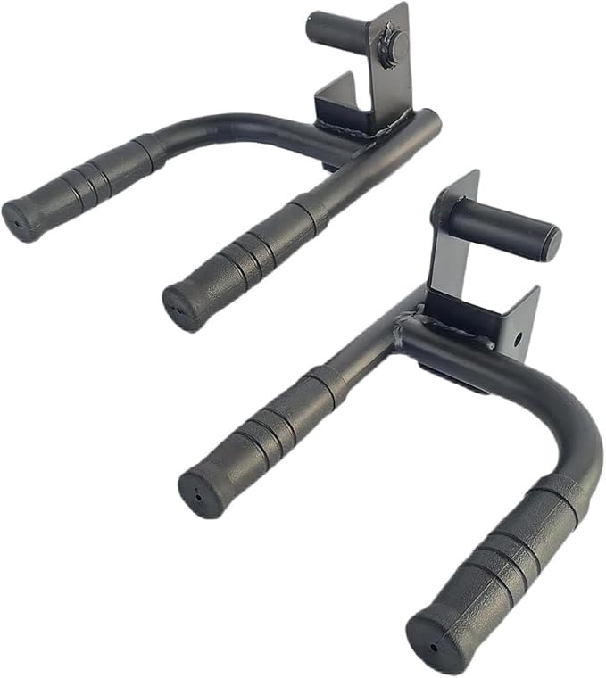 2X Fitness Dip Bar Attachments for 2" x 2" or 3" x 3" Power Racks, Narrow & Wide Dips Double Handles