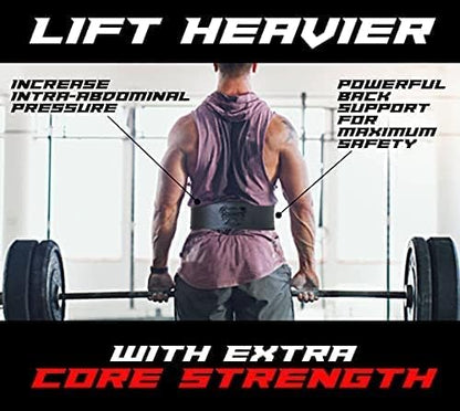 Arsa Fitness Weightlifting Adjustable Lever Belt for Men & Women Color-Changing Real Cow Hide Leather for Powerlifting Back Support Workout Deadlifts Squats 13MM Thickness 4" Width - CHAMELEON