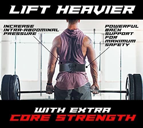 Arsa Fitness Weightlifting Adjustable Lever Belt for Men & Women Color-Changing Real Cow Hide Leather for Powerlifting Back Support Workout Deadlifts Squats 13MM Thickness 4" Width - CHAMELEON