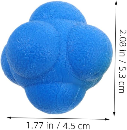 ibasenice 6pcs Agility Training Ball Hexagon Ball Hand Eye Coordination Training Hockey Equipment Fitness Reaction