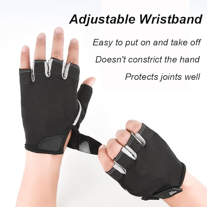 FGSS Workout Gloves for Women Exercise Gloves for Weight Lifting Fitness Cycling Gym Training with Grip Cushion Pads