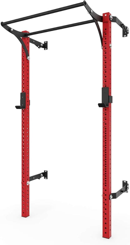 PRx Performance Profile® PRO Squat Rack 3x3 with Kipping or Multi-Grip Pull Up Bar, 89" or 95" Uprights As Seen On Shark Tank Wall Mounted Home Garage Gym Exercise System