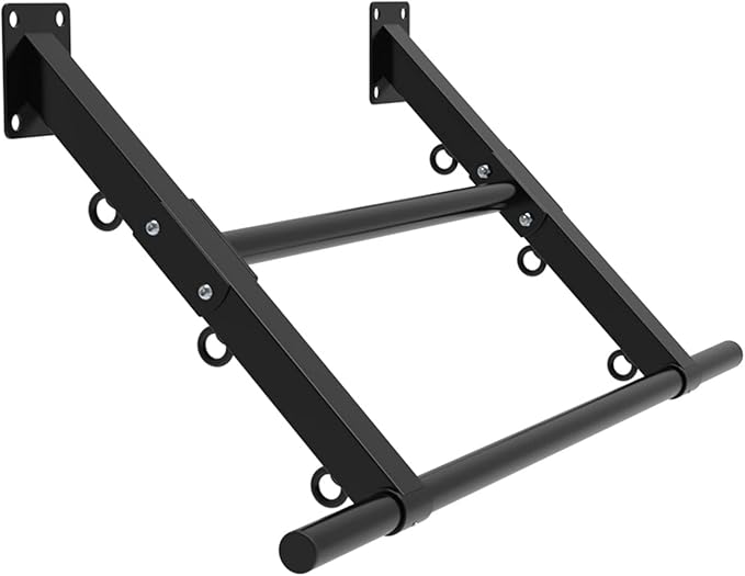 Pull-Up Bars Wall-Mounted Pull-Up Bar, Horizontal Bar for Deep Training with Diagonal Struts Installed On The Side Beams, Home Fitness Equipment
