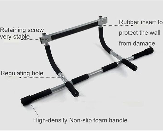 VIDI Chin Up Bar Portable Thicken Practical Heavy Duty Pull-ups Exercise Fitness Pole for Home Doorway