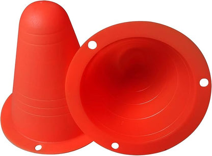 30 Pack Cones Sports, Soft Plastic Agility Field Marker for Soccer, Basketball, Football - Indoor/Outdoor Skating - Training Cones for Drills and Games, 3.15 Inch Height, 6 Colors