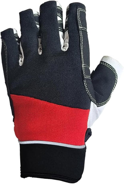 MRX Sailing Gloves for Men & Women 3/4 Finger Grip Great for Sailing, Yachting, Paddling, Kayaking, Fishing, Dinghying Water Sports