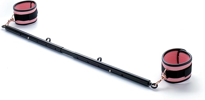 Heavy Duty Stainless Steel Expandable Spreader Bar with 2pcs PU Adjustable Straps, Sports Aid Training Fitness Gear Pilates Aid Kit,Home Indoor Sports Yoga Set