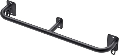 SELEWARE Heavy Duty Wall Mount Pull Up Bar, Joist Mount Chin Up Bar for Doorway, Sturdy Steel Construction, w/Resistance Band Hooks, Fits 32"/36" Wall Studs for Home Gym Strength Training