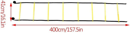4m Agility Ladder Speed Ladder Training for Soccer, Speed, Football Fitness Feet Training Carry Bag Agility Equipment