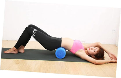 Happyyami 1pcs Roller Solid Column Massage Tool for Fitness Balance High Elasticity Design for Yoga and Muscle Recovery Blue