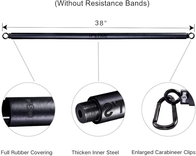 INNSTAR Upgraded Portable Home Gym 5.0, Full Body Workout System with Resistance Bands, Detachable Fitness Bar, Handles, Door Anchor for Home, Travel, Gym