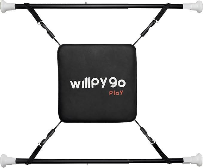 Doorway Punching Bag Mini Portable Boxing Bag Apartment Friendly Workouts Aerobic Exercise Stress Relief Boxing accessories Speed Bag Stand Sports Fitness Workout Equipment 28"-36" Size Black