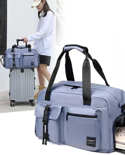 New Sports Tote Gym Travel Luggage Shopping Delivery Weekend Camping Overnight Bag (ice green)
