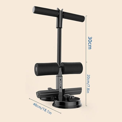 Ab Training Auxiliary Device, Portable Adjustable Sit up Core Exercise Equipment, Double Suction Cups Three Levels of Height, Multi-functional Workout Ab Machine for Home Gym