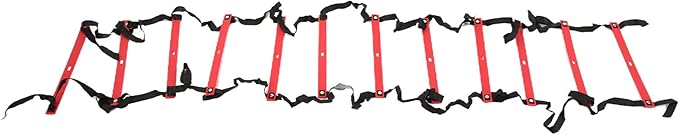 Agility Ladder Soccer Training Speed Ladder Fixed Non Slip Footwork Exercise Equipment for Football Sports Training PP Material Bright Colors 6M 12 Rung