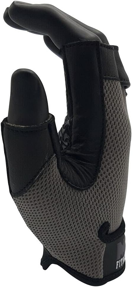 Weightlifting Gloves Leather Palm Grip Half Finger Body Building Gym Glove for Exercise Training Fitness Workout Men Women Lifts Made Spandex Materials, Including Genuine Amara Leather