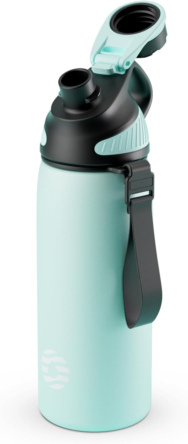 Fjbottle Insulated Stainless Steel Water Bottle, 20 Oz Leakproof Water Bottles, Ice Reusable Tumbler, Double Wall Vacuum Jug, Lightweight Durable for Traveling & Sports, Workout, 20oz