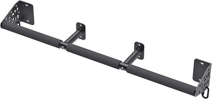 Kipika Wall Mounted Pull Up Bar - Heavy Duty 450 LB Capacity Doorway Chin Up Bar for Home Gym, Sturdy Steel Construction with Resistance Band Hooks | Hanging Exercise Bar for Full Body Workout