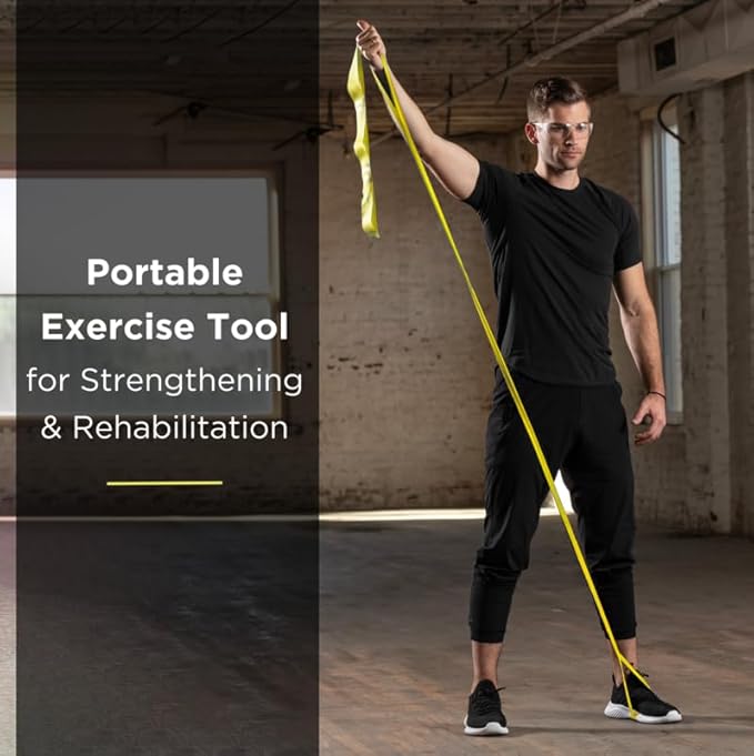 THERABAND CLX Resistance Band with Loops, Fitness Band for Home Exercise and Full Body Workouts, Portable Gym Equipment