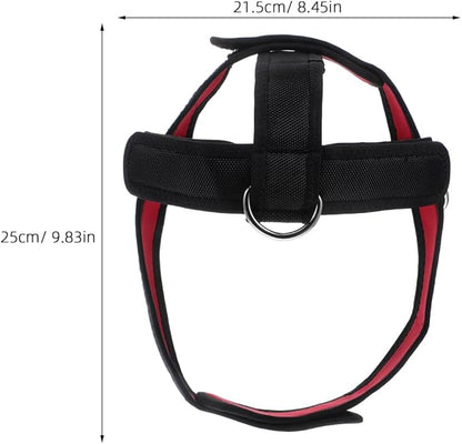 Kisangel Adjustable Neck Harness, Weight Lifting Strap Heavy Duty Neck Trainer Strapfor Exerciser Strength Training Fitness Equipment