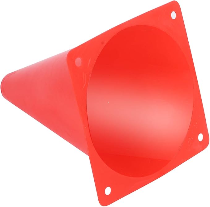 KINJOEK 30 Packs 9 Inch Sports Training Cones, Traffic Cones with Rounded Edges for Safety, Soccer, Football, Basketball Coaching, Agility, Drill Training, Field Marker Cones,Red