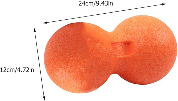 Mikinona Peanut Muscle Massage Roller Epp Deep Tissue Massage Ball for Fitness Orange Single Piece Muscle Relaxation and Trigger Point Therapy