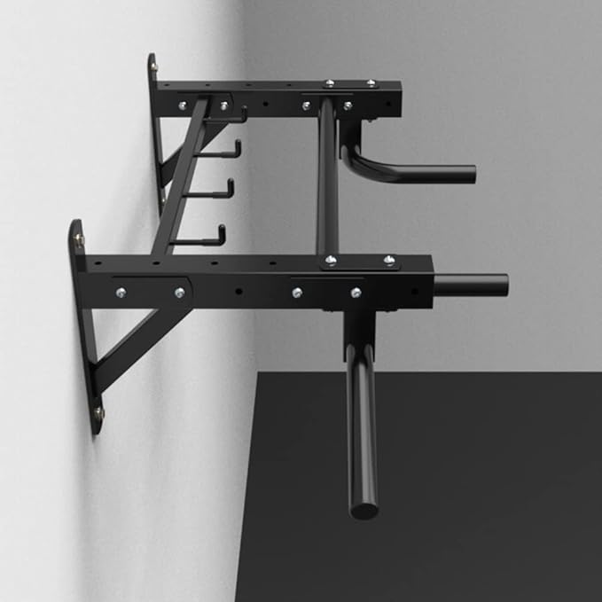 Wall-Mounted Pull Up Bar,Home Gym Heavy Duty Fitness Horizontal Bar,Strength Training Rod with Adjustable Handle,Load 300kg